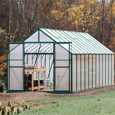  Agricultural Hydroponic System Aluminium and Polycarbonate Building Material Greenhouses Green House Rdgs0810-6mm
