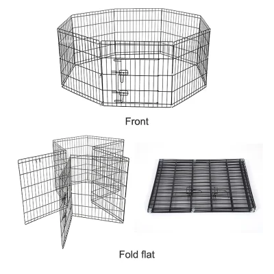 Stainless Foldable Portable Pet Fence Metal Dog Kennel Panel