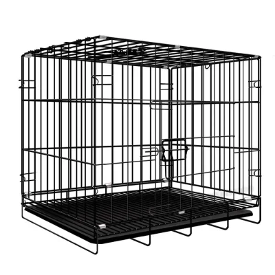Thickness Foldable Portable Dog Plastic Flooring Cages Metal Kennels for Large and Medium Dogs