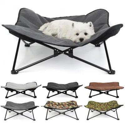  Foldable Outdoor Waterproof Elevated Dog Bed with Non-Slip Feet