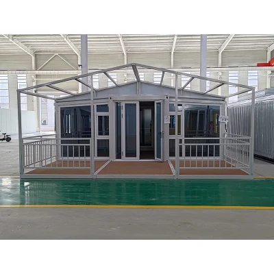 Living Storage Design Portable Luxury Steel Prefabricated Modular Green House