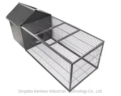  Outdoor Backyard Rabbit Hutch Poultry Cage with Roof
