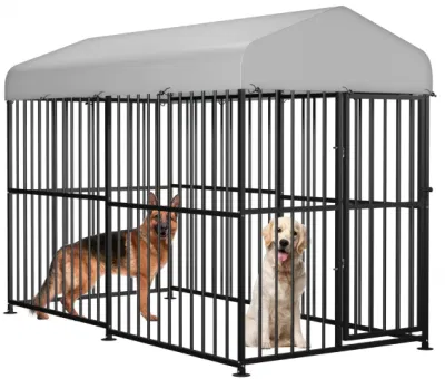  Large Wholesale High Quality Metal Frame Outdoor Enclosure Dog Playpen with UV &amp; Waterproof Roof and Secure Lock for Large Animal