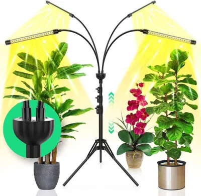 Indoor Plants Full Spectrum LED Light White Sunlight Growing Light Lightshid HID Grow Light Systems for Seeding Succulent Herb Updated