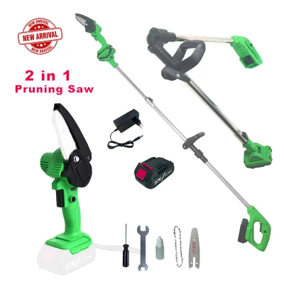  20V Li-ion Battery Cordless Telescopic Garden Reciprocating Pruning Saw-Power Tools