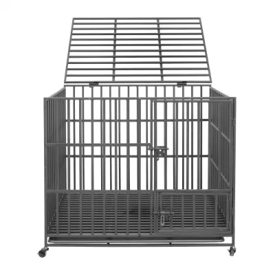 Dog Heavy Duty Cages Pet Cage with Wheels &amp; Tray