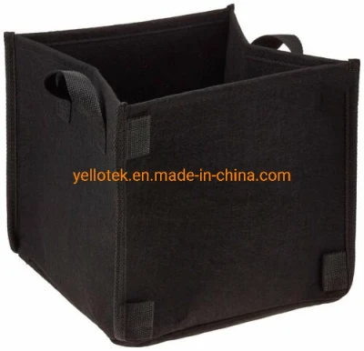  Square Grow Bags with Handle Heavy Duty Thickened Breathable Fabric Pot Reusable Planting Premium Cube Plants for Indoor and Outdoor Garden