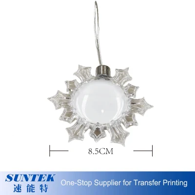 Sublimation Blank Snowflake Christmas Ornament with Metal Aluminum Sheet for Outdoor and Indoor Decoration