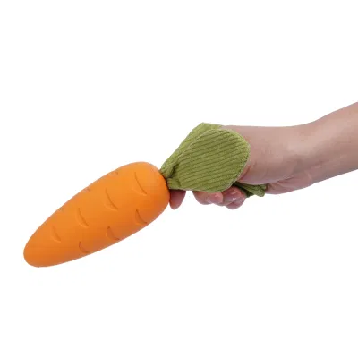 OEM/ODM Indestructible Rubber Squeaky Chew Pet Dog Toys with Tough Durable Teeth-Cleaning