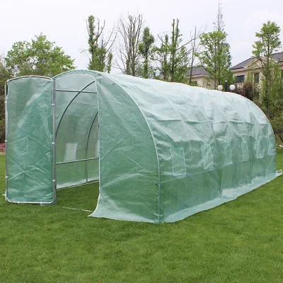  Door Tunnel Conservatory Garden Walk-in Waterproof and Rain Proof Greenhouse