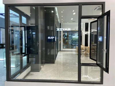  Factory Sale Thermal Break Aluminium Casement Window Heat Cold Insulation Frame Metal with PA66 Thermal Insulation Strip Mutiple Capsult Aluminum Window