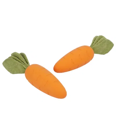 OEM/ODM Indestructible Rubber Squeaky Chew Pet Dog Toys with Tough Durable Teeth-Cleaning