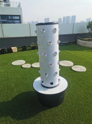  8 Layer 64 Pots Vertical Hydroponic System Garden Tower Aeroponics Home Grow Kit