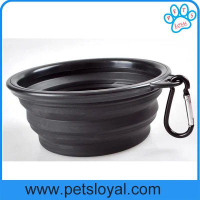 Factory Wholesale Collapsible Silicone Pet Dog Cat Bowl