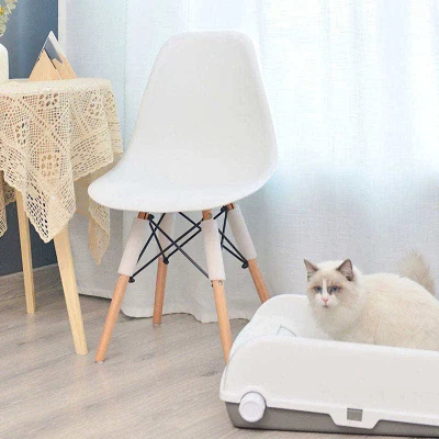 Removable Portable Semi Automatic Cat Litter Box Quick Cleaning