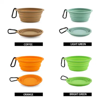  Elevated Dog Bowl Feeder Silicone Portable Dog Bowl Pack