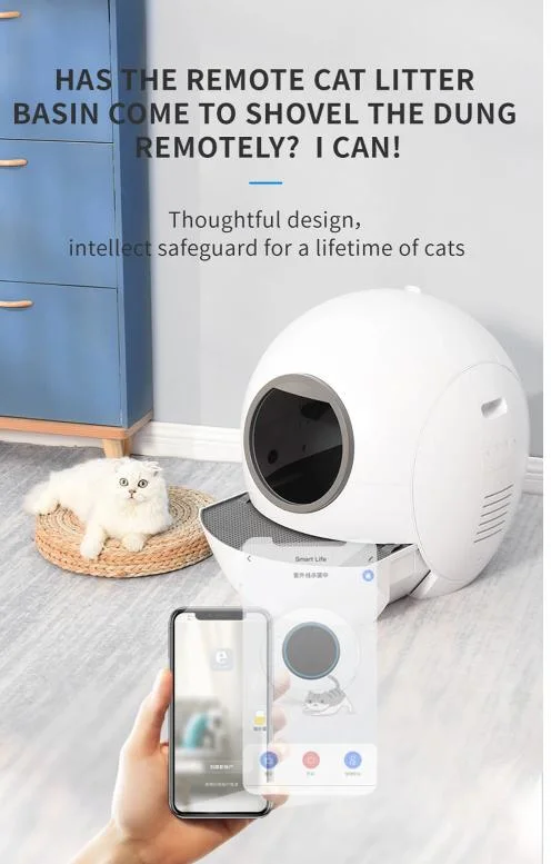 Luxury Large Enclosed Automatic Cat Toilet Auto Smart Self Cleaning Cat Box