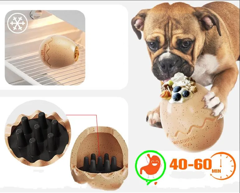 Voovpet Brand Pet Supplies Factory Home Wholesale Company Explosive Dog Slow Food Leakage Dinosaur Egg Slow Food Dog Toys