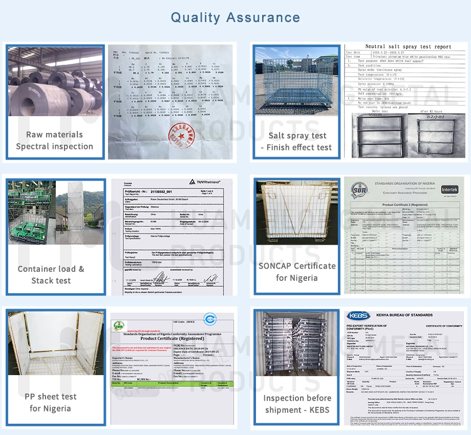 Bulk Commercial Industrial Strong Pet Preform Pallet Wire Mesh Crate