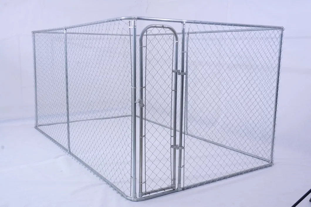 Dog Kennel Heavy Duty Chain Link Pet Cage with Door