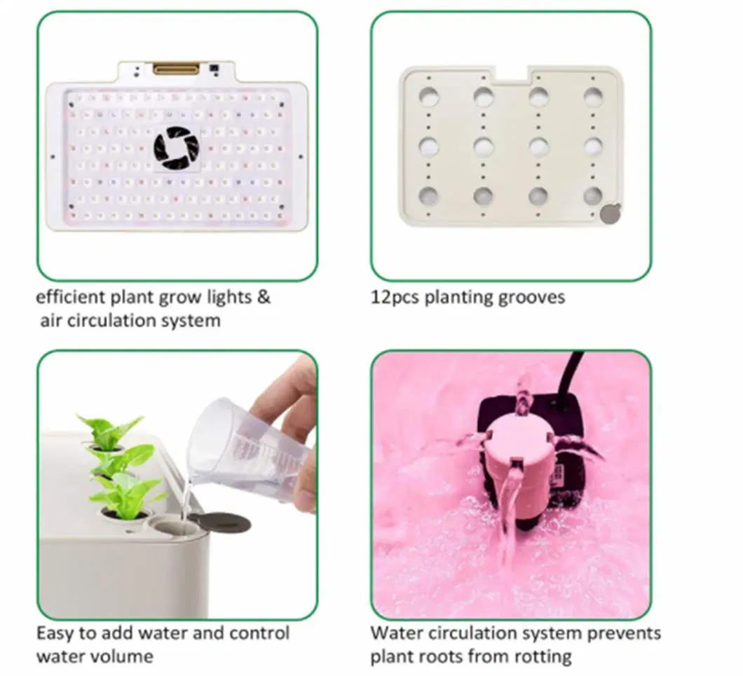 Indoor Garden Mini Hydroponic Growing System with LED Light