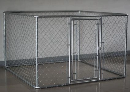 Dog Kennel Heavy Duty Chain Link Pet Cage with Door