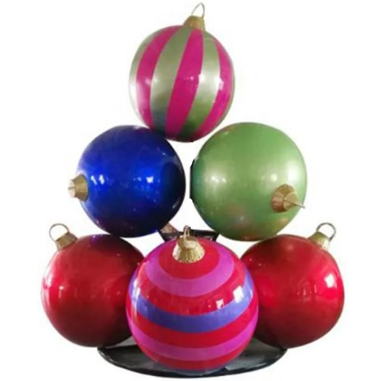 Christmas Ball Outdoor Decoration, Outdoor Christmas Ball Decorations Fiberglass Statue