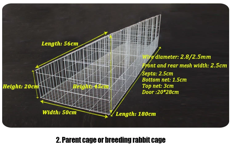 Cheap Price Outdoor Galvanized Welded Metal Easy Clean Rabbit Cage For Sale