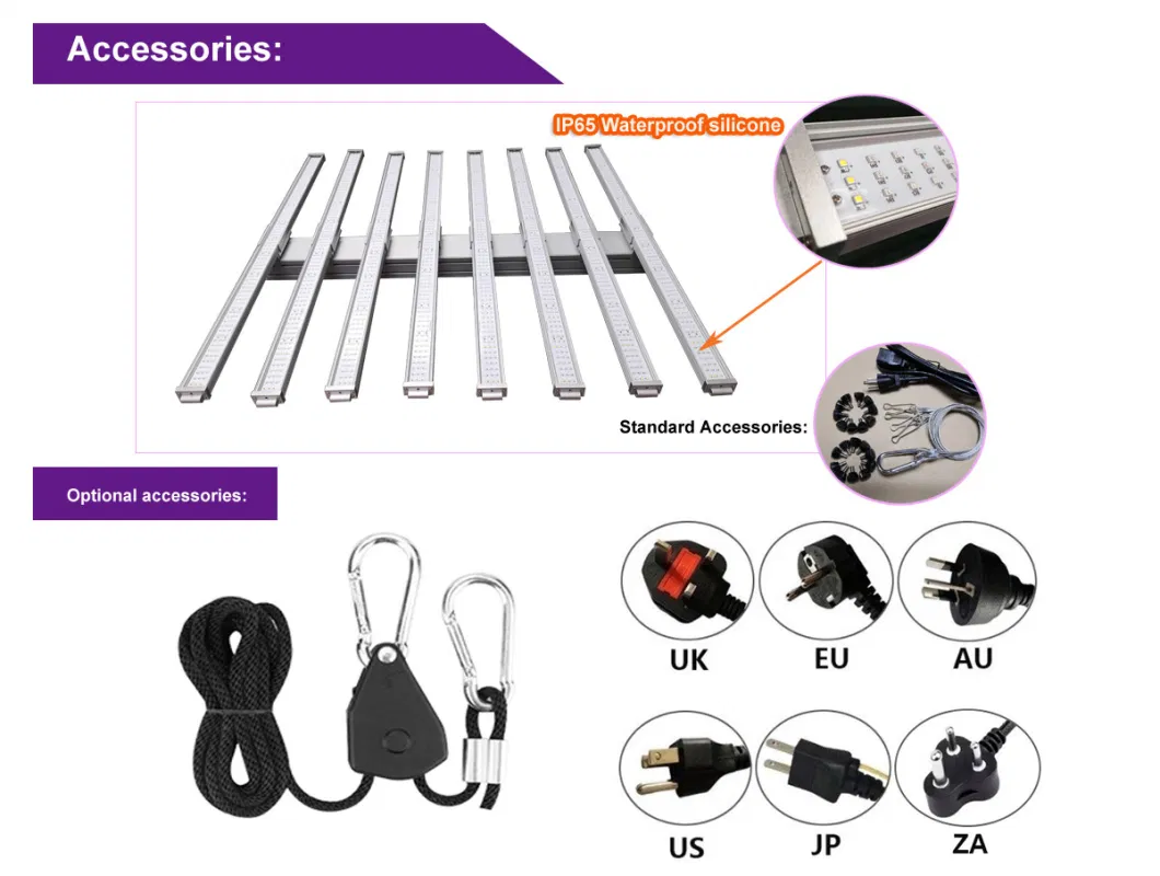 Full Spectrum 600W/700W/900W/1000W Indoor Tent Greenhouses Hydroponics Plants LED Grow Light