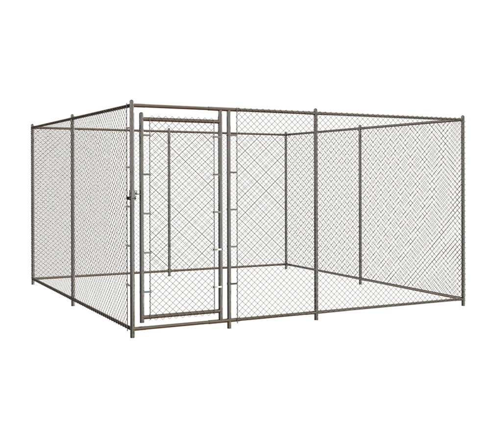 Collapsible Heated Iron Fence Dog Yard Kennel XL Large Kennels for Dogs Pet Gates &amp; Pens