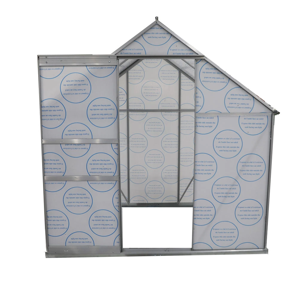 Huiding 8X10 4mm Polycarbonate Outdoor Backyard Greenhouse