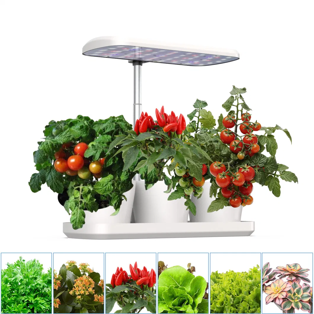 LED Mini Garden Plastic Metal Grow Plant Lights in Pot Indoor Full Spectrum Kids New Decorative