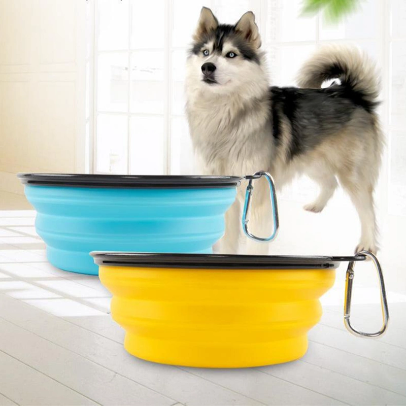 Customized Folding Small Dog Bowl Pet Bowl Outdoor Travel Portable Cat Bowl Pet Food Utensils