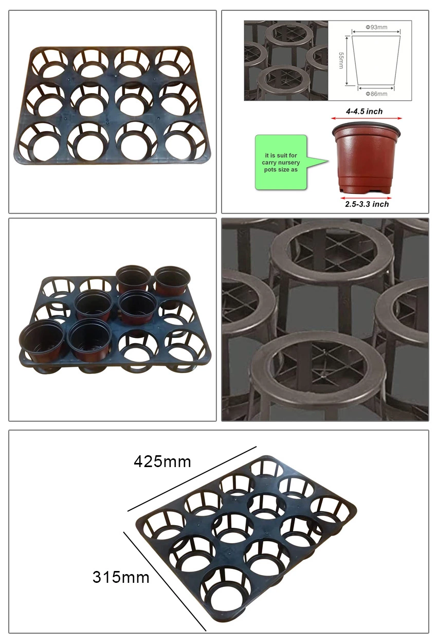 Different Size Thick Plastic Flower Plants Nursery Pots Grow Pots Flower Pots Garden Pots Plant Pot Garden Outdoor Growing Planter Pots Factory Wholesale Price