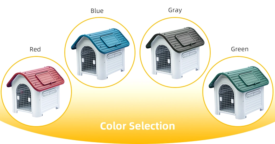 Modern Custom Portable Outdoor Dog House Casas De Perro Rainproof Detachable Plastic Dog Kennel