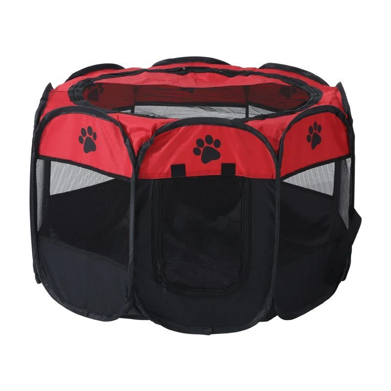 Octagonal Portable Outdoor Kennels Fences Pet Tent Houses Small Large Dogs Foldable Dog Crate