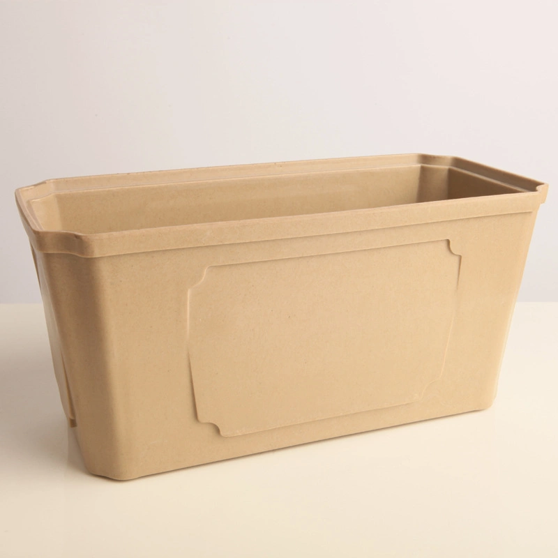 Biodegradable Wholesale Custom Useful Plant Garden Pot Bamboo Fiber Cheap Indoor Flower Pots