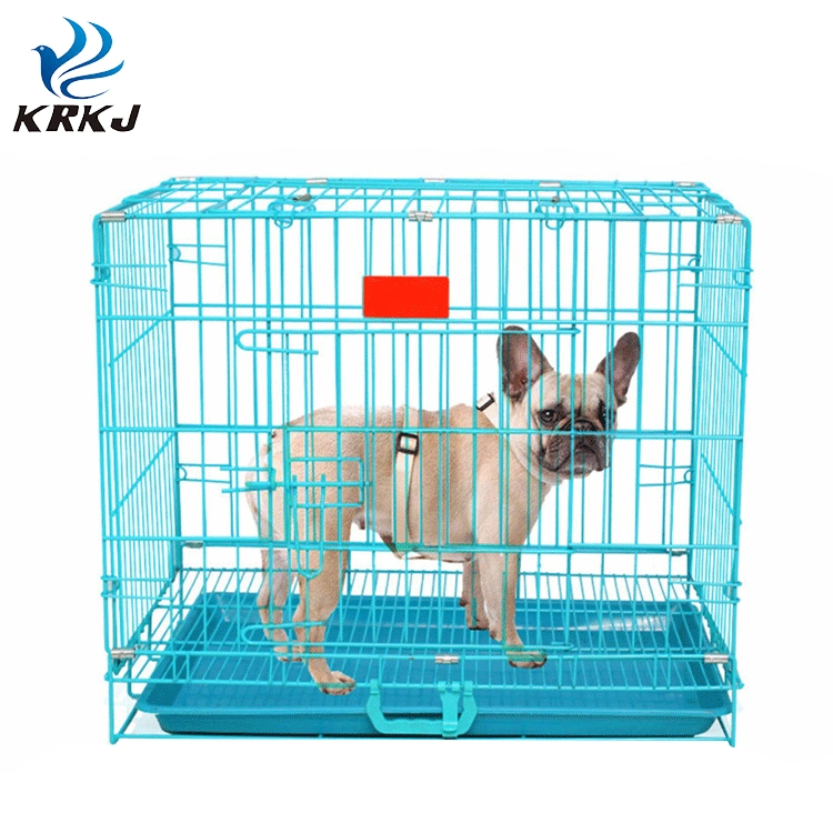 Tc4304 Thickness Foldable Portable Dog Plastic Flooring Cages Metal Kennels