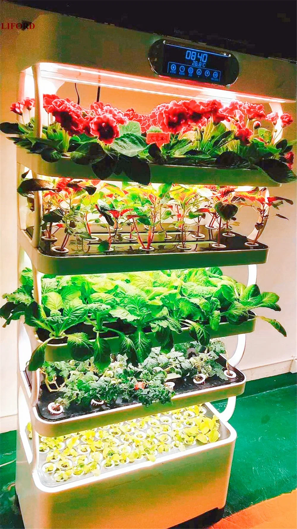 Vertical Hydroponics Systen Nft Hydroponic System Indoor Decorative Home Garden Flower Pot