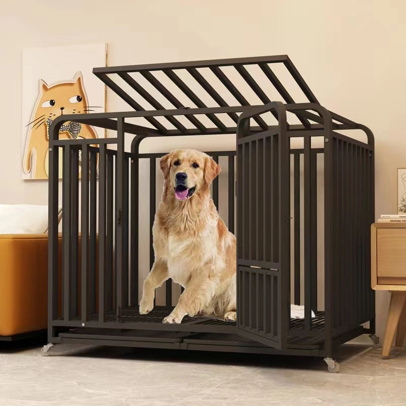 New Arrival Single Door Double Door Folding Metal Dog Crates Homes for Pets Dog Crate