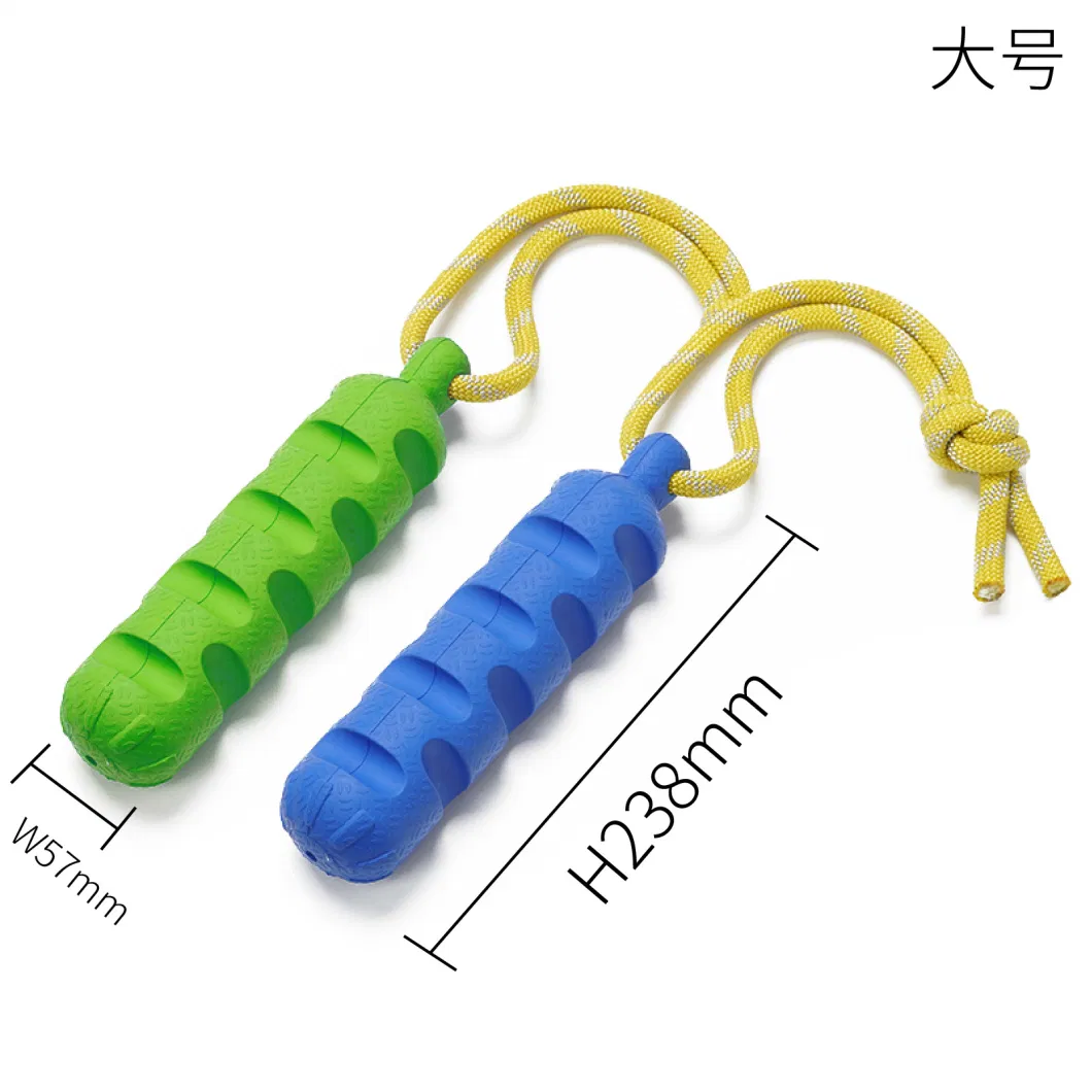 Voovpet Heavy Duty Natural Rubber Durable Aggressive Chewers Indestructible Squeaky Rope Dog Chew Toy