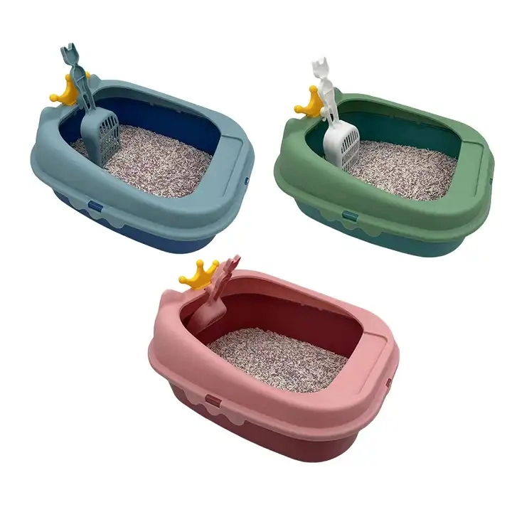 Pet Products Easy to Clean Removable Large Capacity Multi-Color Cat Litter Box