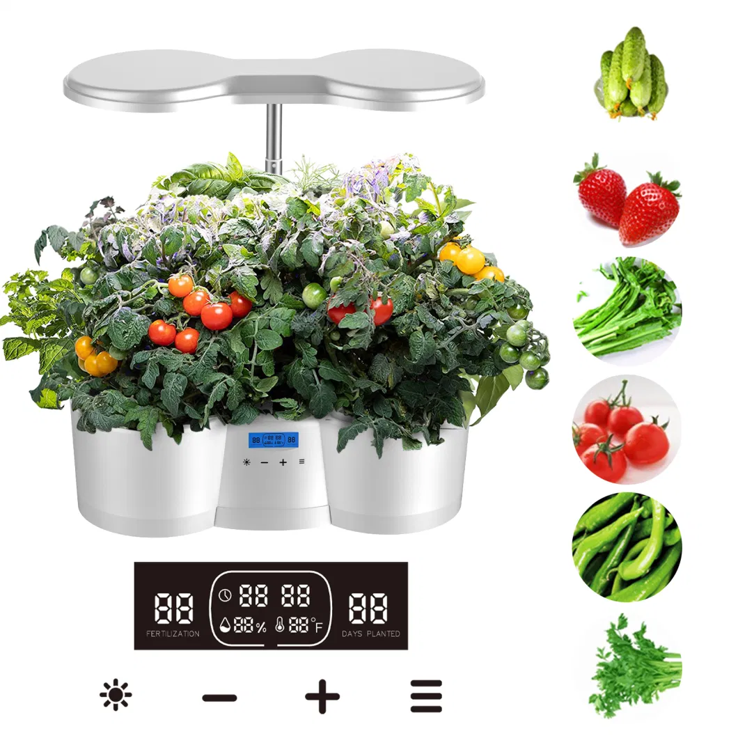 New Product Aeroponics Hydroponic Growing System Smart Indoor Garden 12 Pods