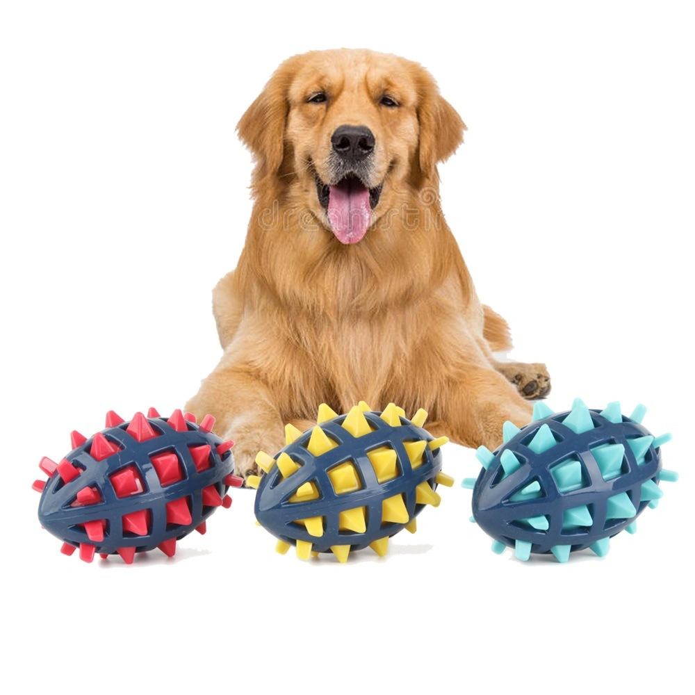 Indestructible Puppy Molar Ball Squeaky Toothbrush Chew Toy for Pet for Dogs