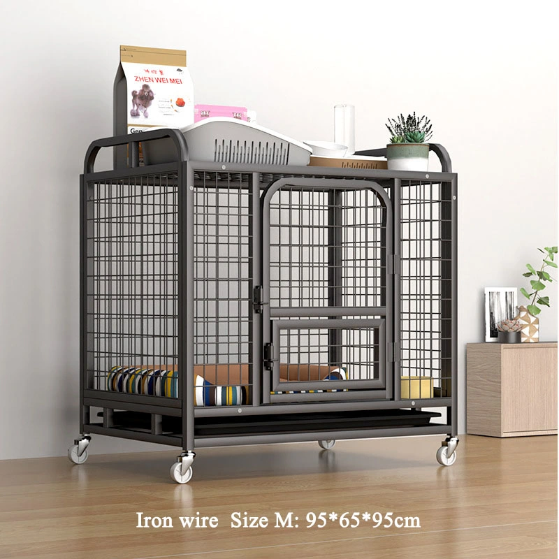 MID West Wire Dog Crate with Divider Panel /48 Inch Metal Collapsible Dog Cage