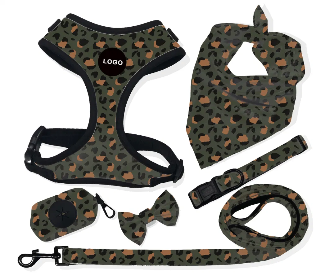 Customized OEM Pet Dog Harness Neoprene Padded Pet Dog Collar Harness Quick Release Multi-Size for Pet Dog