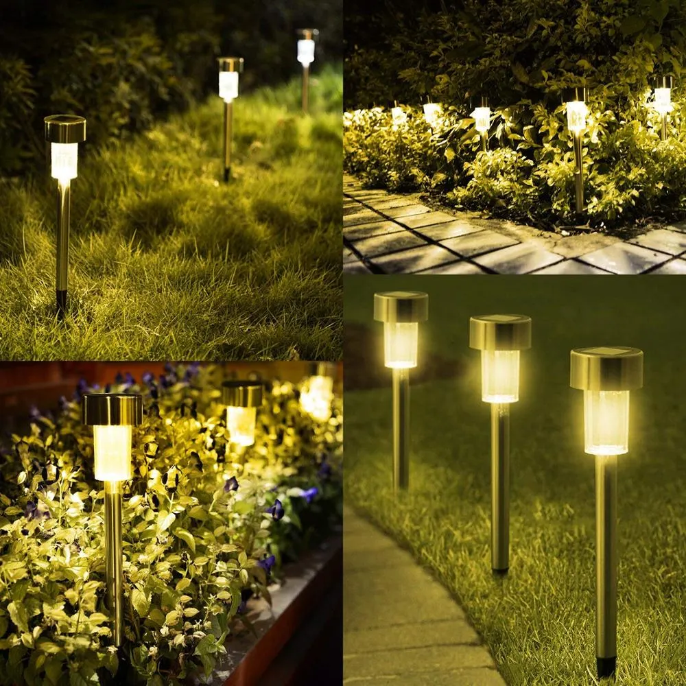 Solar Lamp Garden Light Outdoor Camping LED Torch Decoration Path Lamp Yard Lawn Light Wall Landscape Mount Fence High Quality