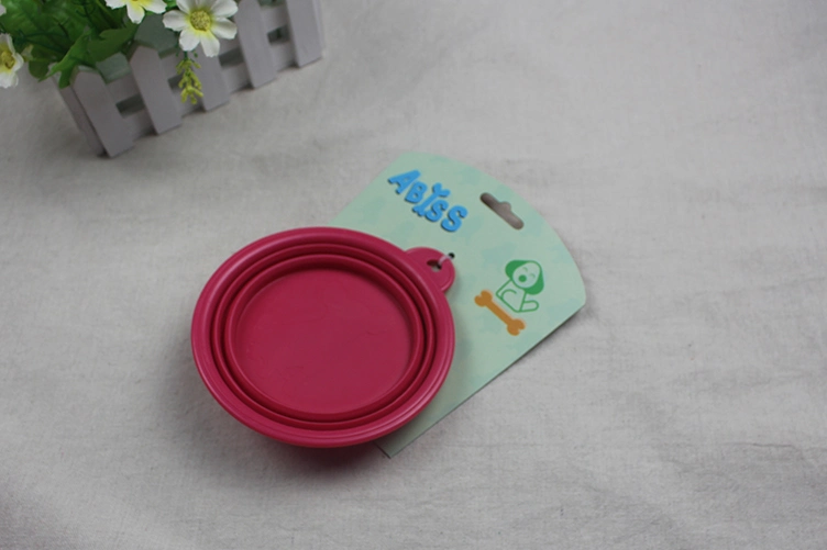 Factory Low Price High Quality Portable Pet Bowls Silicone Collapsible Pet Bowl for Cats Dogs