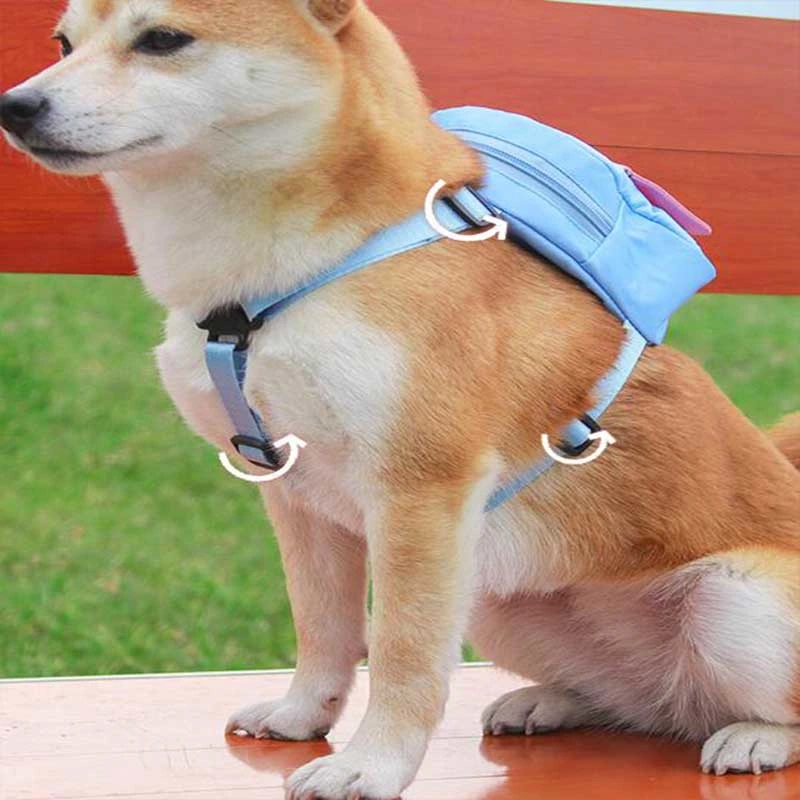 2024 Cartoon Dog Bag Outdoor Travel Dog Small Pet Backpack