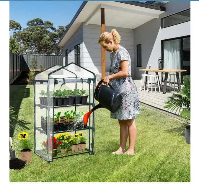 Small Greenhouse 3-Tier 27&quot; X19&quot; X 50&quot; Portable Plant Greenhouse for Indoor Outdoor Gardens/Patios/Backyards, Mini Garden for Kids